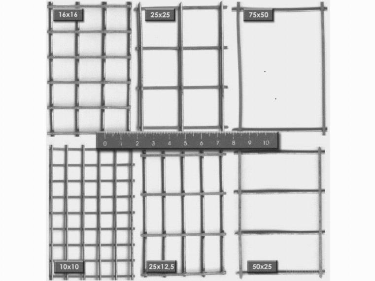 Типоразмеры металлических кладочных сеток